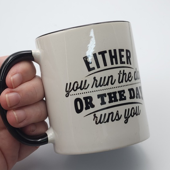 Business Motivation Mug Entrepreneur Gift Boss Day Office Either You Run The Day - Picture 3 of 6